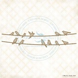 Чипборд Blue Fern StudiOs-Birds on a Wire