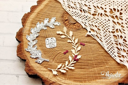 Ножи для вырубки от AgiArt "Венок из остролиста"