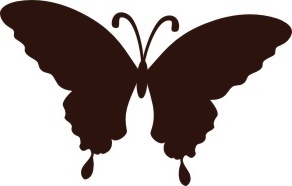 Акриловый штамп Stamp Butterfly 6 Бабочка, размер 2,2 * 2,2 см