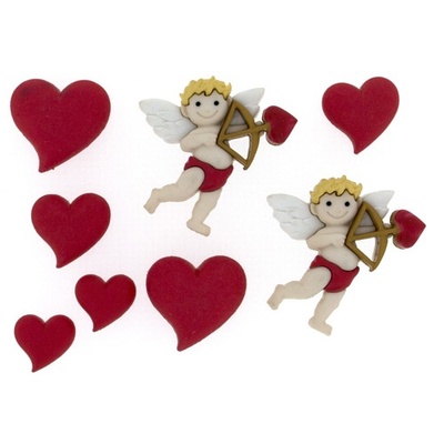 Набор декоративных пуговиц Dress It Up - Cupid's Arrow