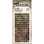 Маска Tim Holtz  - Stampers Annon Layered Stencil 4.125"X8.5" - Tiles - Плитка