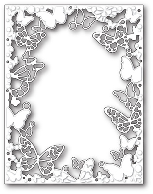 Ніж від Memory Box - Fantasy Butterfly Frame - Рамка з метеликами