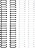 Пружинки для біндера - WR - Cinch - Wire Binders - Black & White, чорні ібілі (1in), діаметр 2.54см, 4 шт.