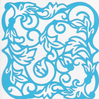 Маска - Фабрика Декора - Орнамент флора, 15смХ15см