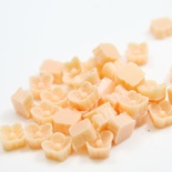 Кабашон "Квітка", колір помаранчевий, розмір 7 мм, 1 шт.