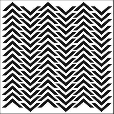 Маска The Crafter's Workshop - Mini Template Chevron, 15х15см