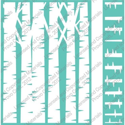 Набір папок для тиснення від Provo Craft - Cuttlebug - BIRCH TREE-CUTTLEBUG 5X7 SET