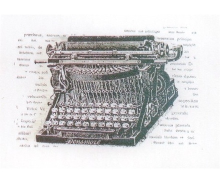 Акриловый штамп La Blanche - Typewriter Stamp