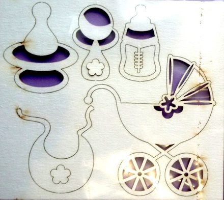 Чипборд від Вензелик - Дитячий набір, розмір набір: 80 x90мм