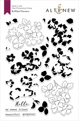 Штампы от Altenew - Ruffled Flowers Stamp Set