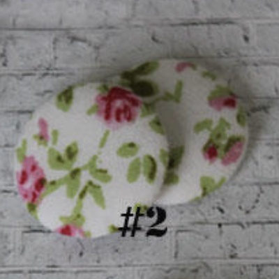 Тканинні топси від Allmacraft — серія Shabby, діаметр 2,5см, 2