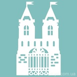 Чипборд від Вензелик - Замок 02, розмір: 57x94 мм