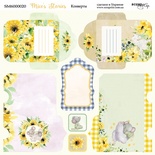 Аркуш двостороннього паперу для скрапбукінгу від Scrapmir - Конверти - Mice's Stories, 20х20cм