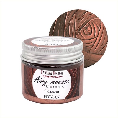 Мус металік, колір Мідь, 50 мл, ТМ Фабрика Декору