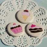 Скрап-значки (фішки). Солодке життя, 3 шт.