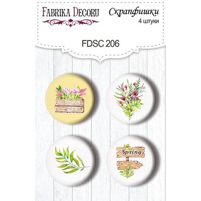 Набор скрапфишек ТМ Фабрика Декора из 4 шт № 206