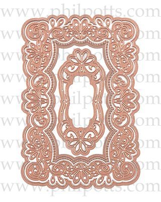 Ножі від Spellbinders - Heirloom Rectangle, 4 шт.