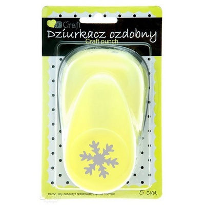 Дірокол фігурний 5см Сніжинки, TM dpCraft (Dalprint)