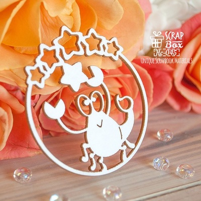 Чипборд ScrapBox - Зодіак СкорПівонія Hc-045