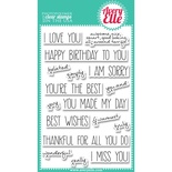 Акриловий штамп Avery Elle - Handwritten Notes Clear Stamps