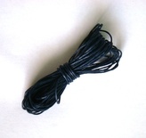 Вощений шнур, 0,7мм, колір темно - синій, 5 метрів