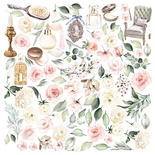 Аркуш з картинками для вирізання Tenderness and love 30x30 см, ТМ Фабрика Декору (01085F)