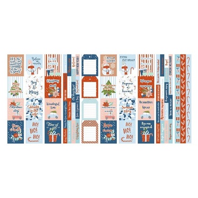 Набір смужок з карточками для декорування Winter in the city, ТМ Фабрика Декору