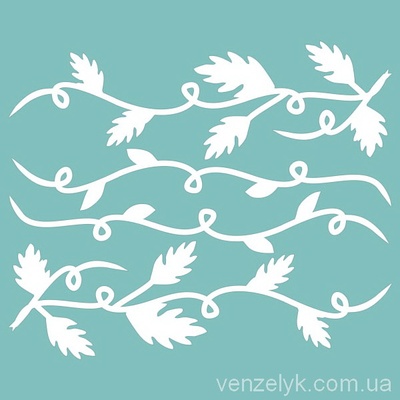 Чипборд від Вензелик - Набір "Флора 07", розмір: 80x96 мм