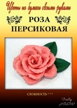 Набір паперу для виготовлення квітів - троянда персикова