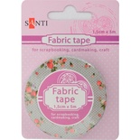 Лента текстильная самоклеющаяся Ягодные мечты, 1.5см*5м, ТМ Santi