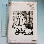 КОМІСІОНКА Б/У - Гумовий штамп - Boys will be boys