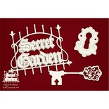 Чипборд Scrapiniec - Secret Garden - Надпись и декор