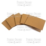 Набір заготовок для виготовлення листівок 15х10 см, колір крафт, 5шт.ук, ТМ Фабрика Декору