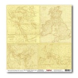 Лист бумаги для скрапбукинга  от ScrapBerry's - Вокруг Света - Далекие страны