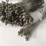 Тычинки, цвет серо-коричневый, диаметр 1.5 мм, 50 шт.