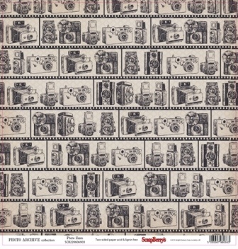 Бумага двусторонняя для скрапбукинга от ScrapBerry's - Фотоархив - Фотопленка, 30,5х30,5 см