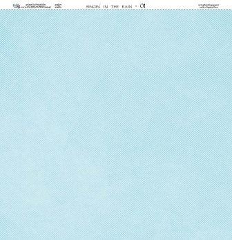 Двусторонний лист скрапбумаги от Galeria Papieru - "Deszczowa piosenka" - Singin In The Rain - 01, 30х30 см