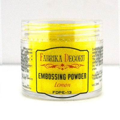 Пудра для ембосінгу Фабрика Декору - Лімон