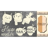 Набір чіпбордів TM Fabrika Decoru FDCH - 214, колір молочний, крафт