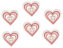 Набір декоративних ґудзиків Dress It Up - Large Geo Heart Girl