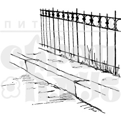 Акрилові штампи дизайну Олена Виноградова "Решітка з тротуаром"