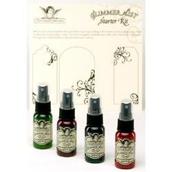 Набір спреїв для штампінгу TatteRed Angels Glimmer Mist "Bright" Starter Kit! 4 шт. по 30мл