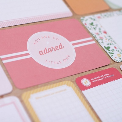 Набір карток Project Life by Becky Higgins - Core Kit - Baby Girl, 616 штук