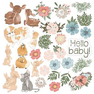 Аркуш з картинками для вирізання Baby&Mama, ТМ Фабрика Декору