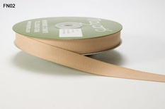 Стрічка Twill - Champagne колір бежевий, ширина 16 мм, довжина 90 см