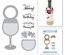 Ножи для вырубки + штампы от Spellbinders - Wine Glass Bottle Tag Stamp and Die Set