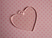 Прикраса з акрилу. Тег "Серце", a5a5