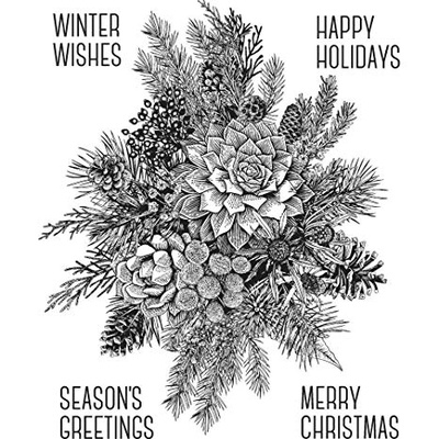 Резиновый штамп от Stampers Anonymous - Tim Holtz - ClingStamp Glorious Gather