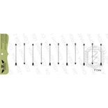 Акриловий штамп Lesia Zgharda F134a Стрілочки, розмір 10x2,5см