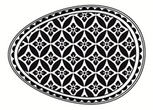 Акриловий штамп SW005a Великоднє яйце, розмір 4,3х6 см